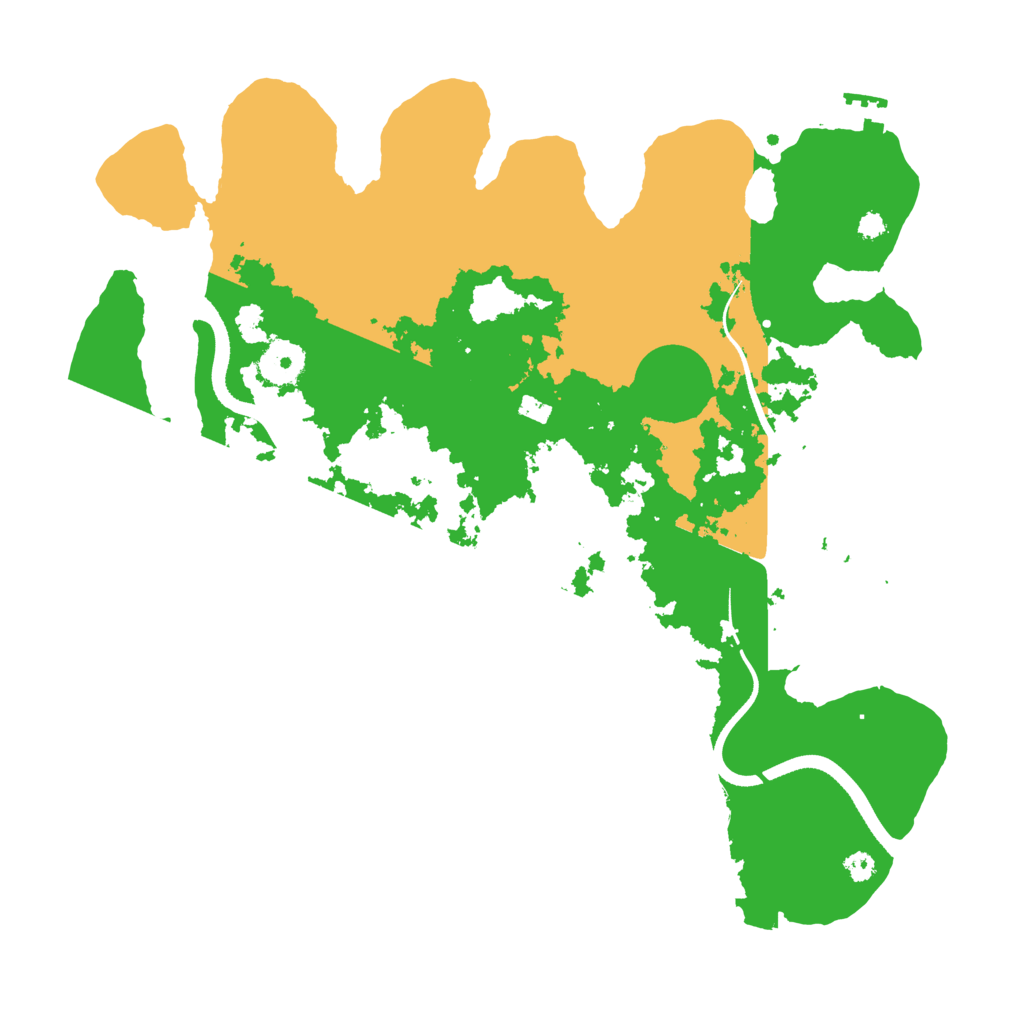 Biome Rust Map: Procedural Map, Size: 3500, Seed: 452573