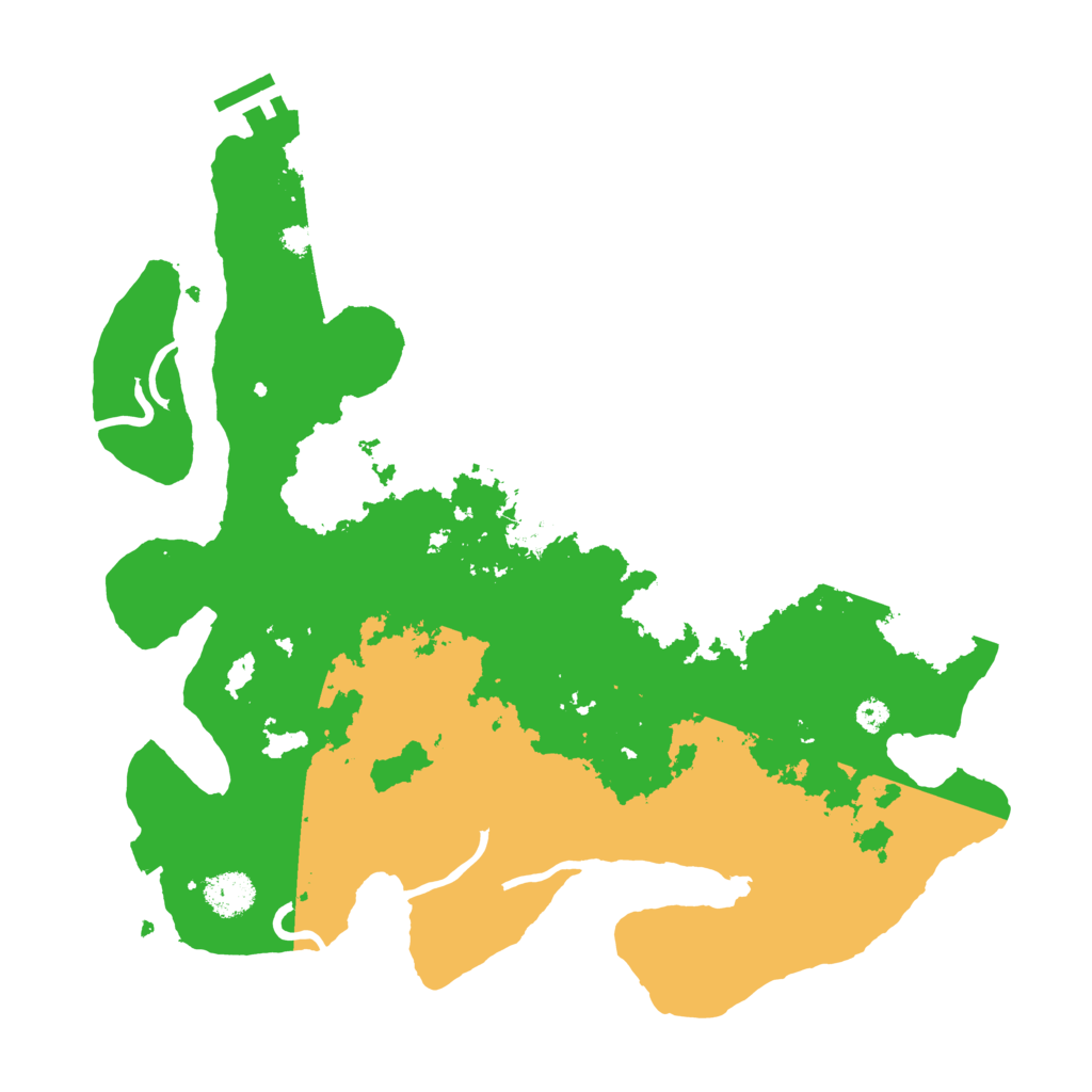 Biome Rust Map: Procedural Map, Size: 3500, Seed: 296496