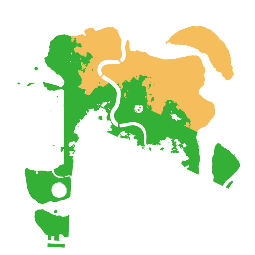 Biome Rust Map: Procedural Map, Size: 3000, Seed: 1695654454