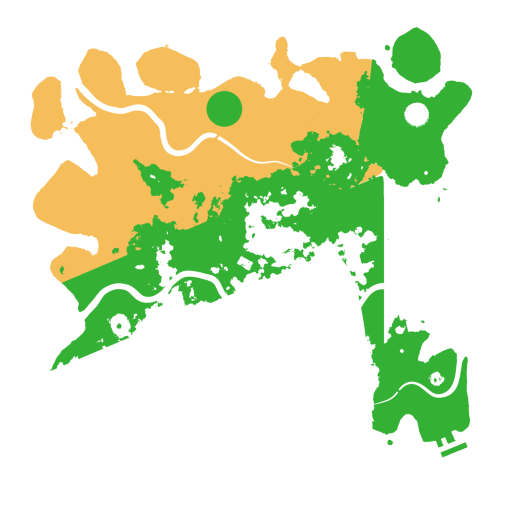 Biome Rust Map: Procedural Map, Size: 3800, Seed: 42342711