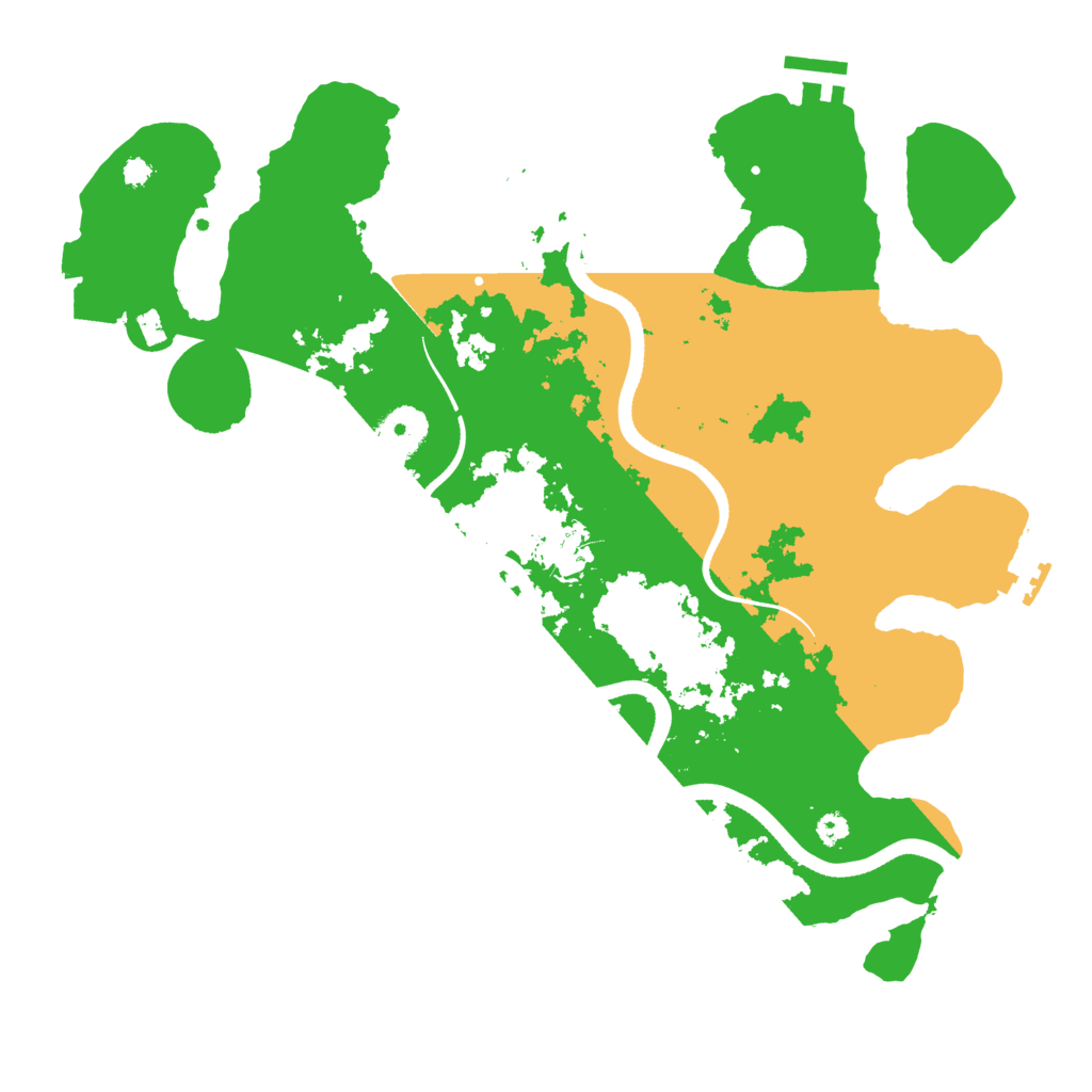 Biome Rust Map: Procedural Map, Size: 3500, Seed: 437893