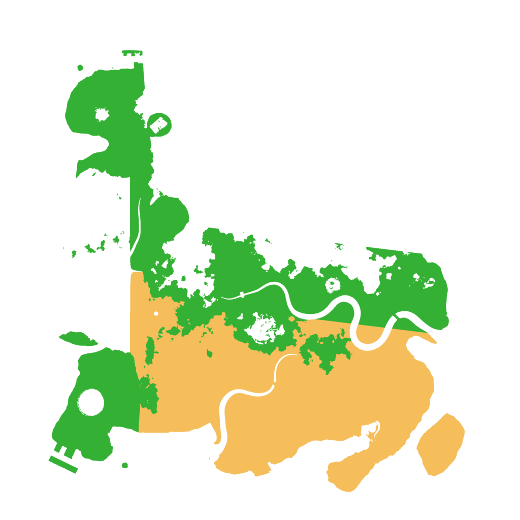 Biome Rust Map: Procedural Map, Size: 3500, Seed: 368926