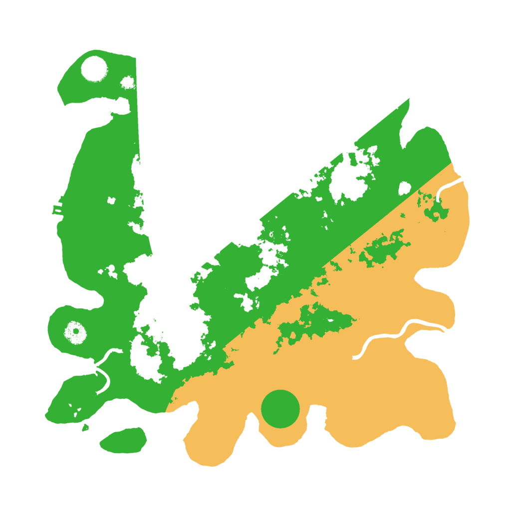 Biome Rust Map: Procedural Map, Size: 3500, Seed: 116583