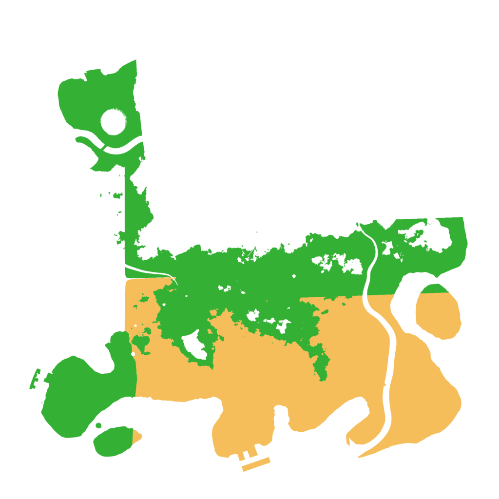 Biome Rust Map: Procedural Map, Size: 3500, Seed: 726660