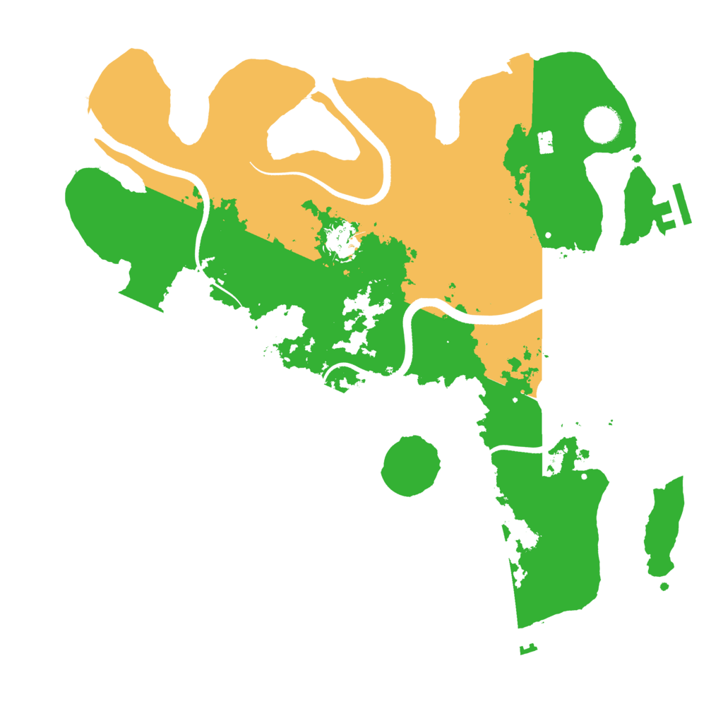 Biome Rust Map: Procedural Map, Size: 3500, Seed: 996484