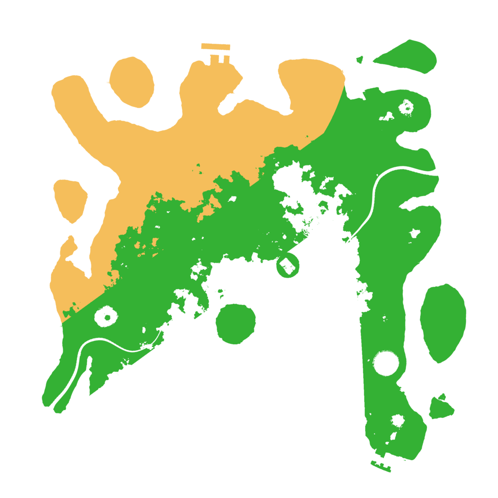 Biome Rust Map: Procedural Map, Size: 3500, Seed: 137990