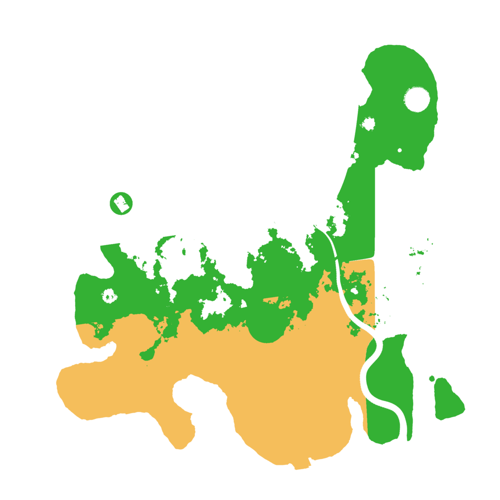 Biome Rust Map: Procedural Map, Size: 3500, Seed: 837814