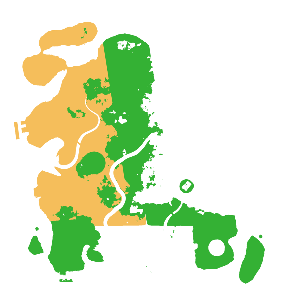 Biome Rust Map: Procedural Map, Size: 3500, Seed: 636041971