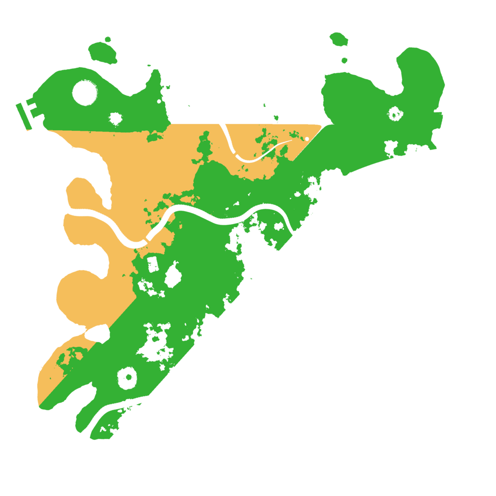 Biome Rust Map: Procedural Map, Size: 3500, Seed: 791483