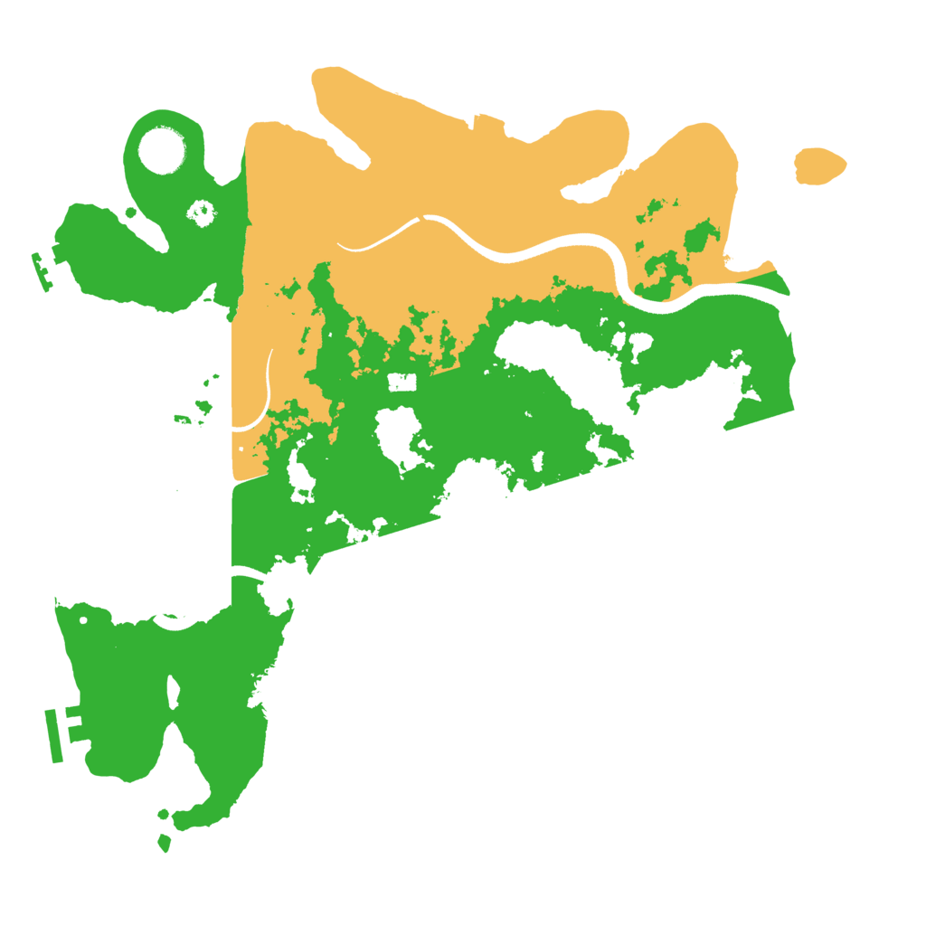 Biome Rust Map: Procedural Map, Size: 3500, Seed: 191091