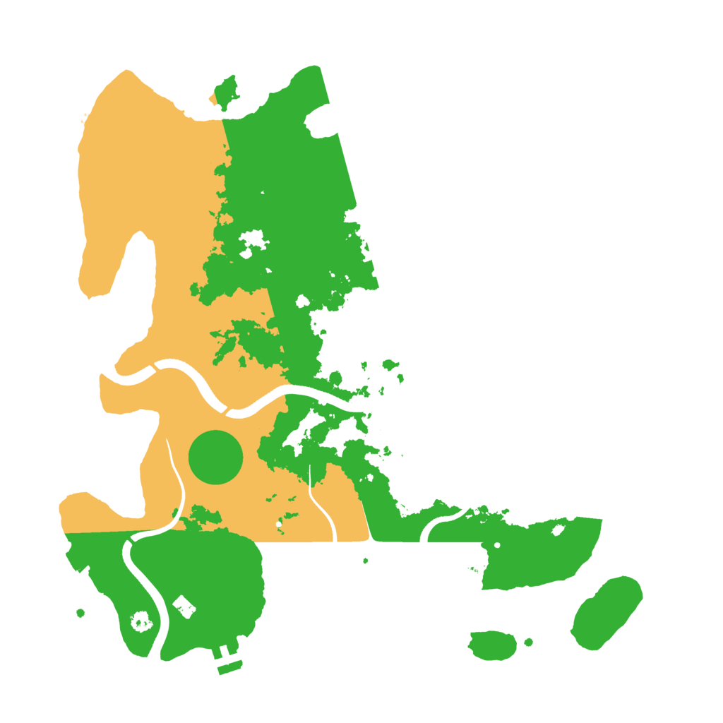 Biome Rust Map: Procedural Map, Size: 3500, Seed: 180820
