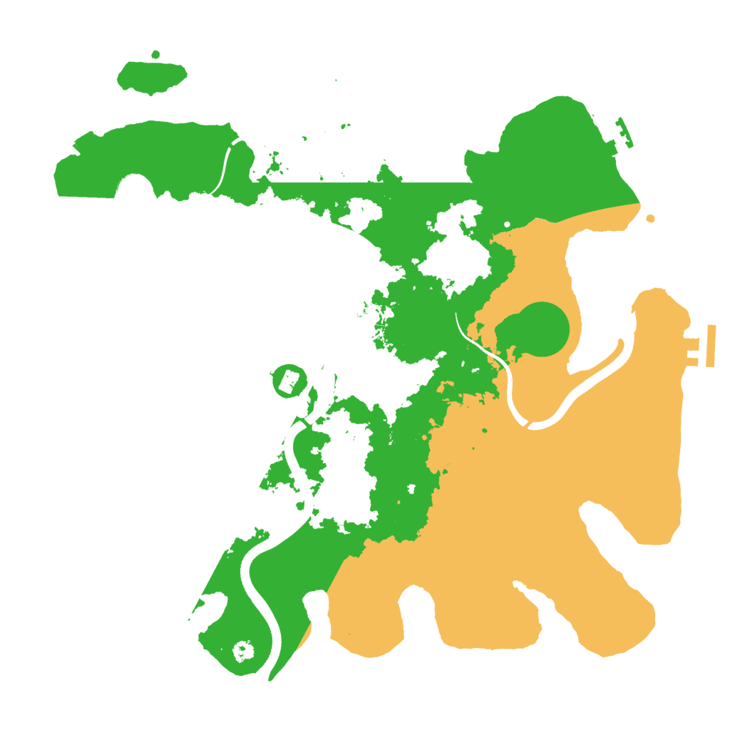 Biome Rust Map: Procedural Map, Size: 3500, Seed: 462748