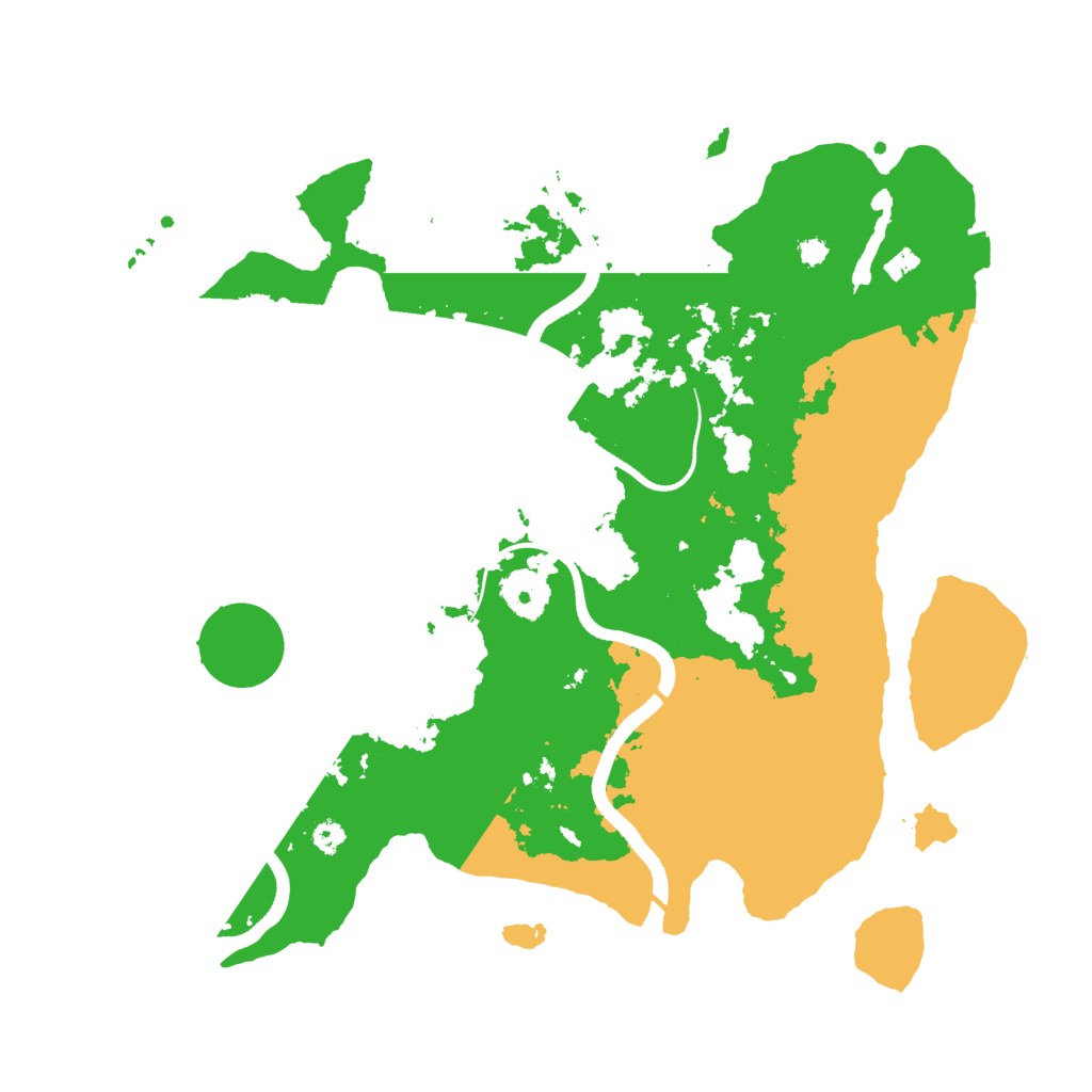 Biome Rust Map: Procedural Map, Size: 3500, Seed: 334754