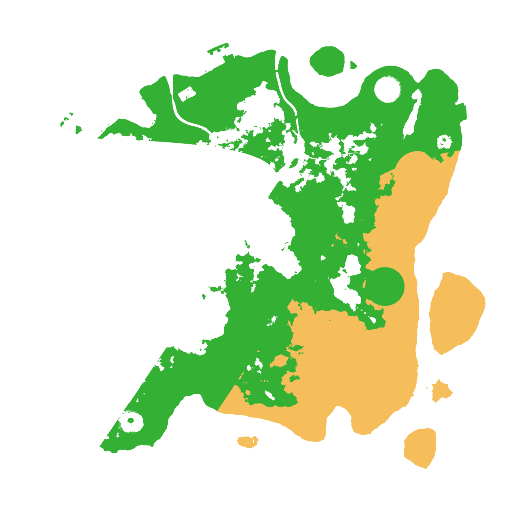 Biome Rust Map: Procedural Map, Size: 3500, Seed: 334754