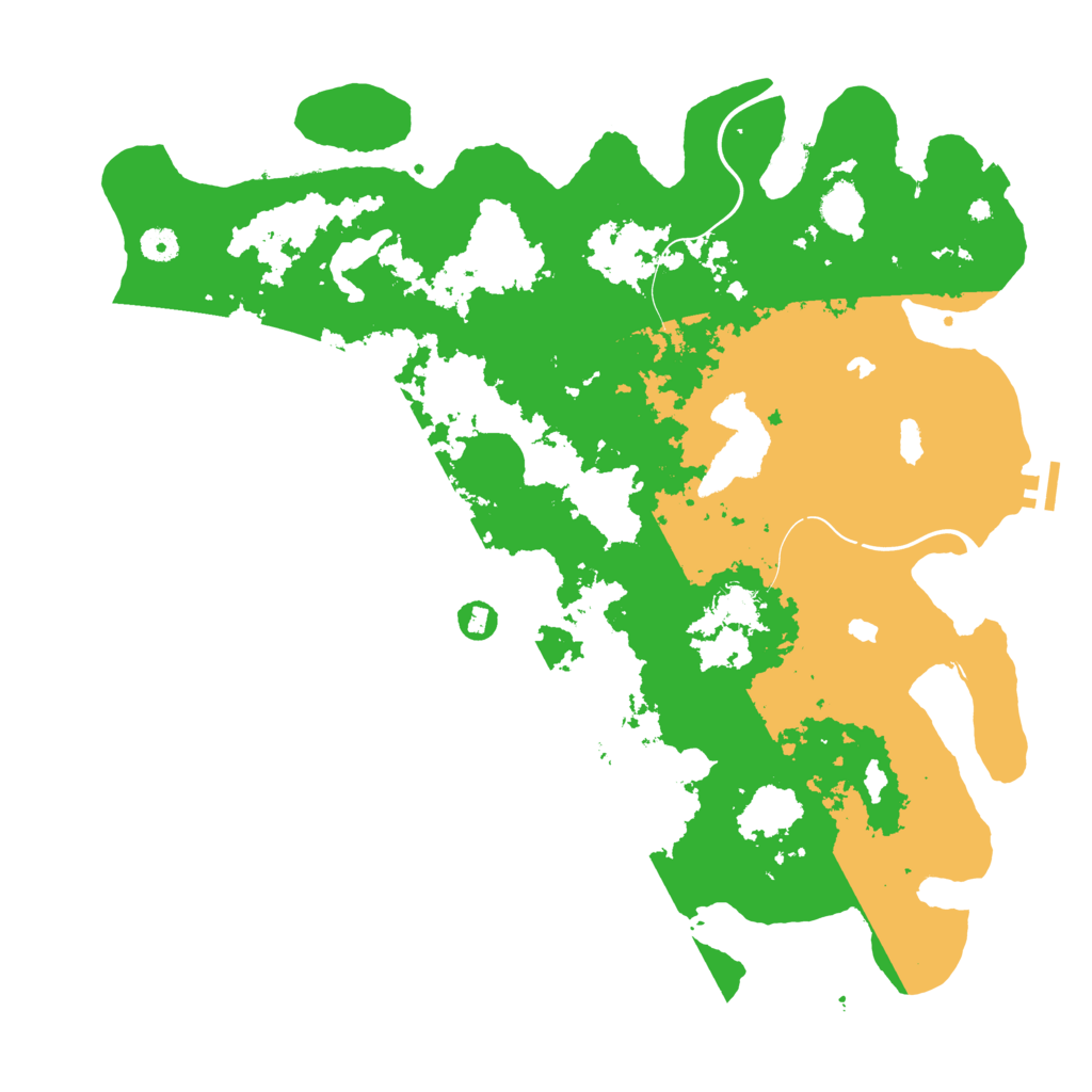 Biome Rust Map: Procedural Map, Size: 4500, Seed: 53847