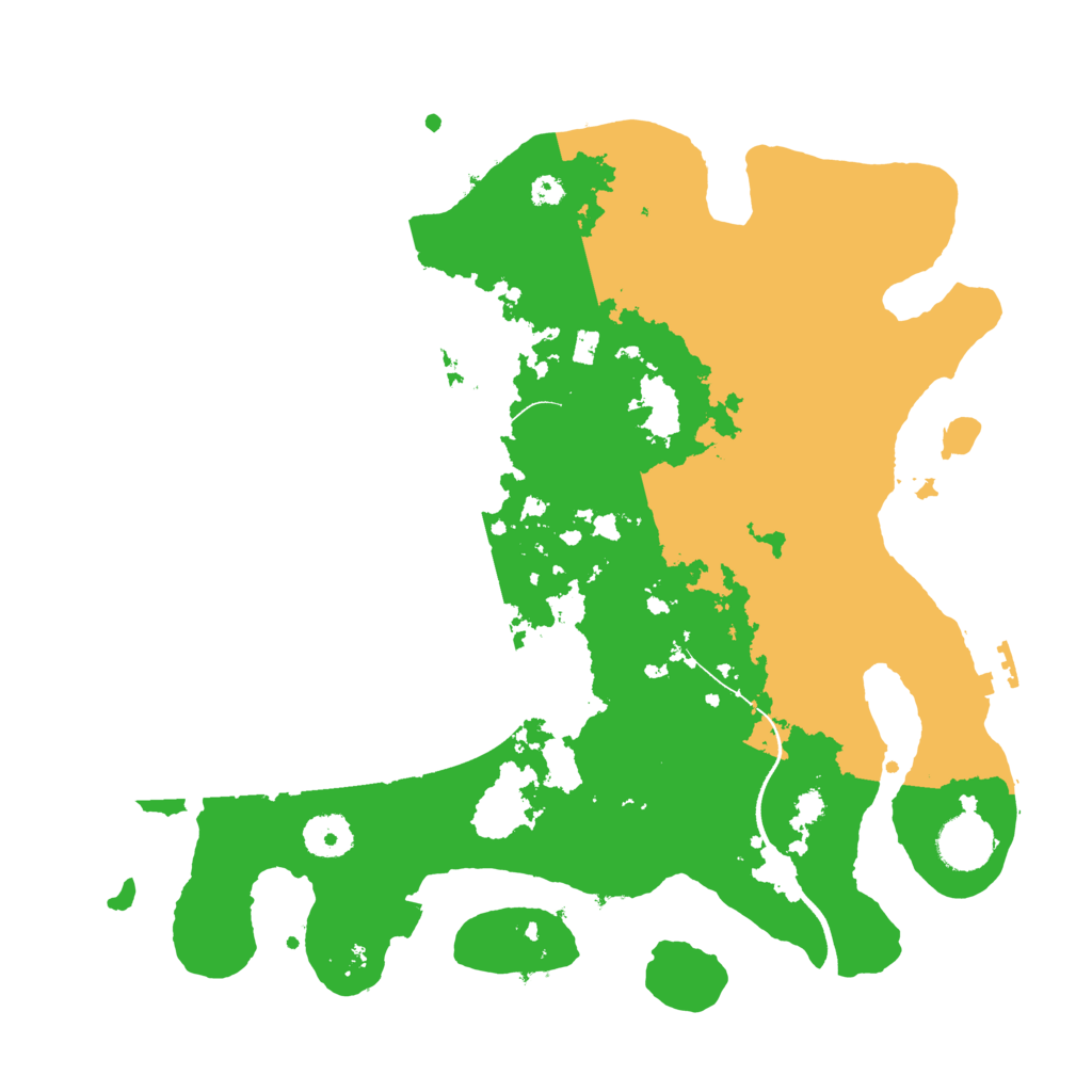 Biome Rust Map: Procedural Map, Size: 3500, Seed: 924295