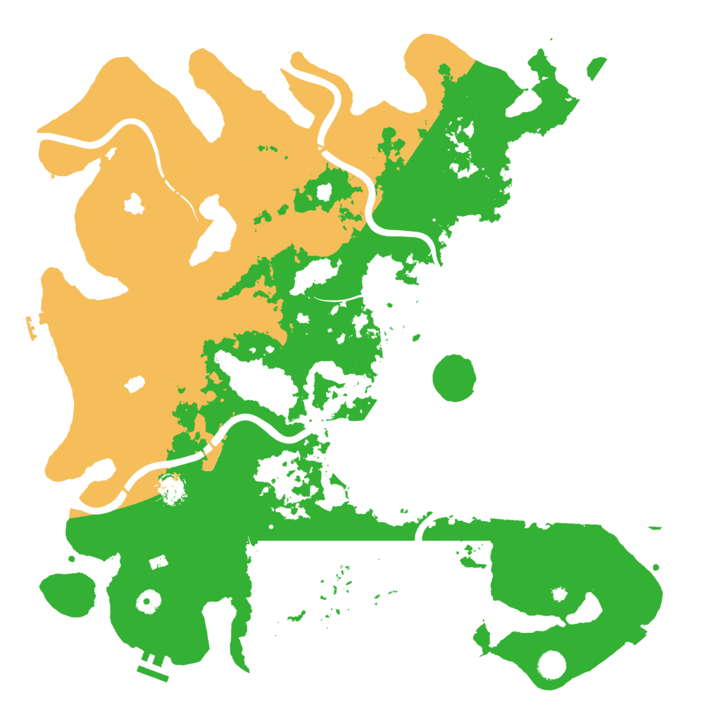 Biome Rust Map: Procedural Map, Size: 4500, Seed: 3426523