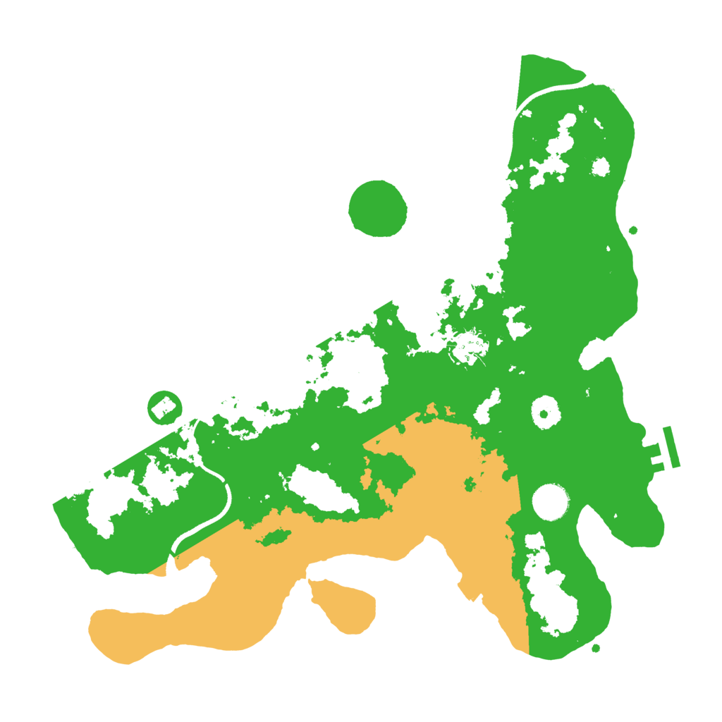 Biome Rust Map: Procedural Map, Size: 3500, Seed: 898354