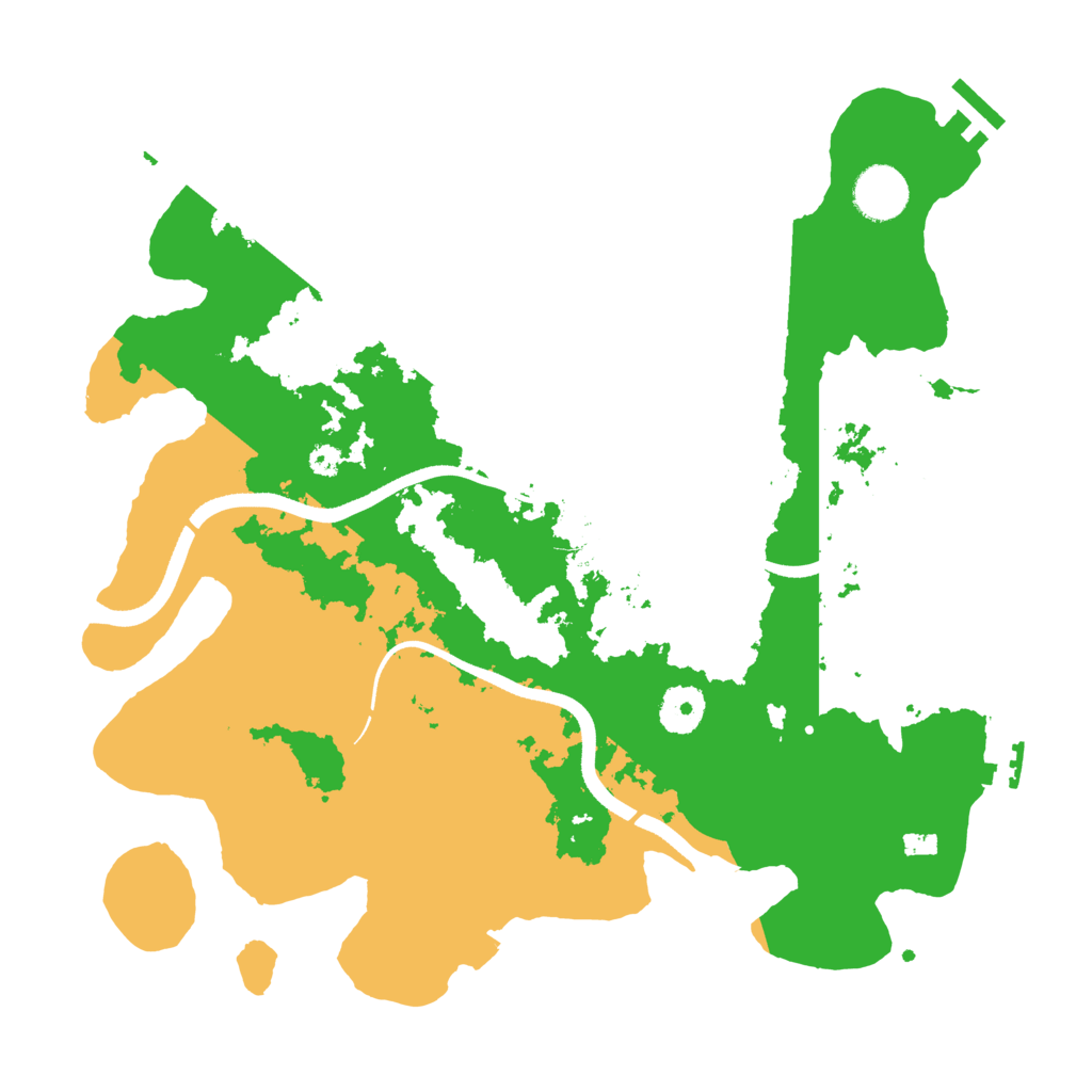 Biome Rust Map: Procedural Map, Size: 3500, Seed: 288803