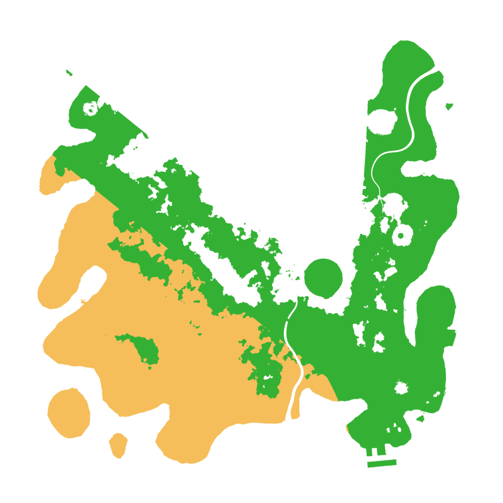 Biome Rust Map: Procedural Map, Size: 3500, Seed: 288803