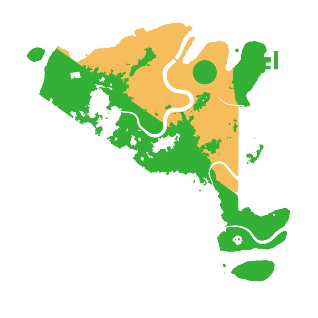 Biome Rust Map: Procedural Map, Size: 3500, Seed: 875397