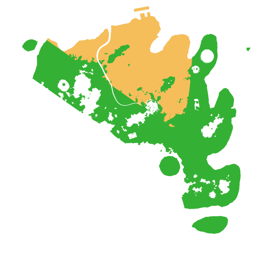 Biome Rust Map: Procedural Map, Size: 3500, Seed: 875397