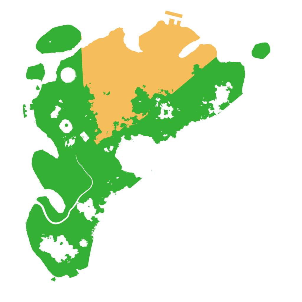 Biome Rust Map: Procedural Map, Size: 3500, Seed: 230651