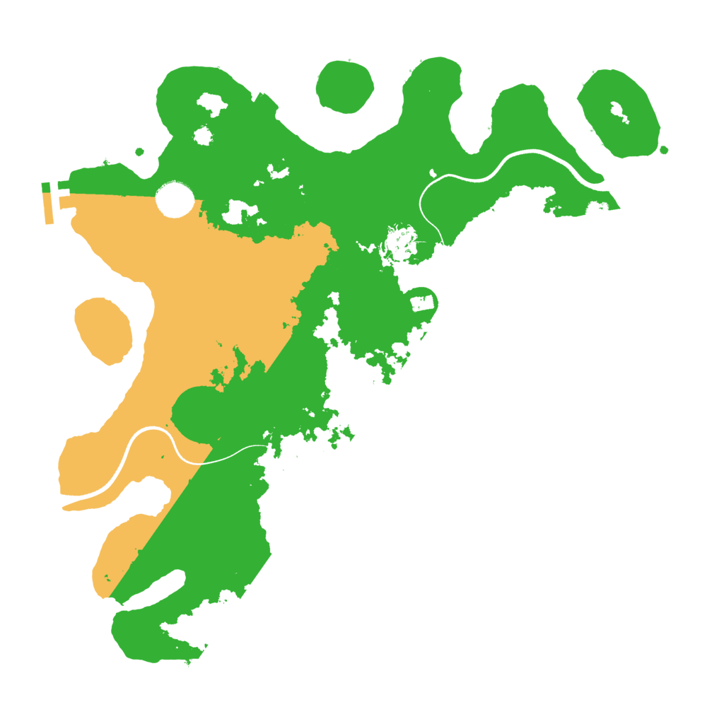 Biome Rust Map: Procedural Map, Size: 3500, Seed: 629301