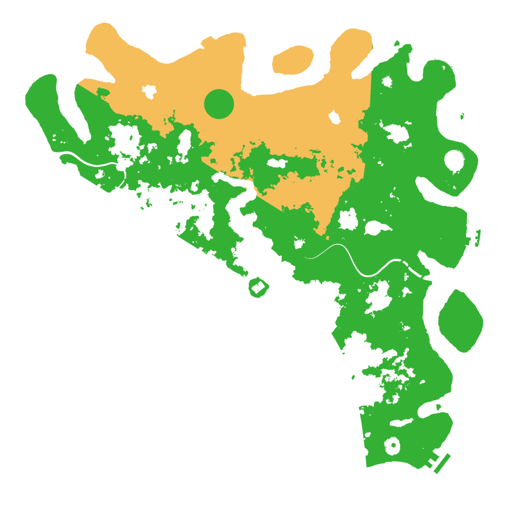 Biome Rust Map: Procedural Map, Size: 4500, Seed: 238967825