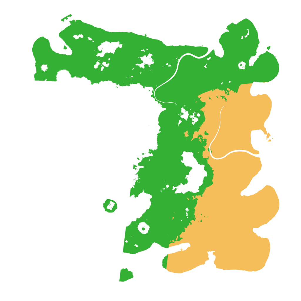 Biome Rust Map: Procedural Map, Size: 3950, Seed: 579619903