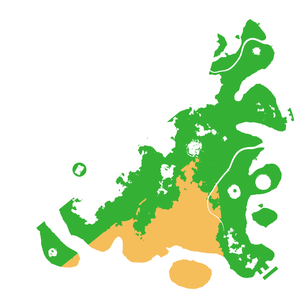 Biome Rust Map: Procedural Map, Size: 3500, Seed: 397905