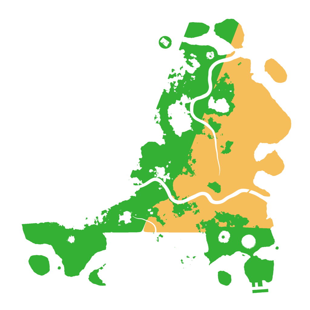 Biome Rust Map: Procedural Map, Size: 3950, Seed: 709935705