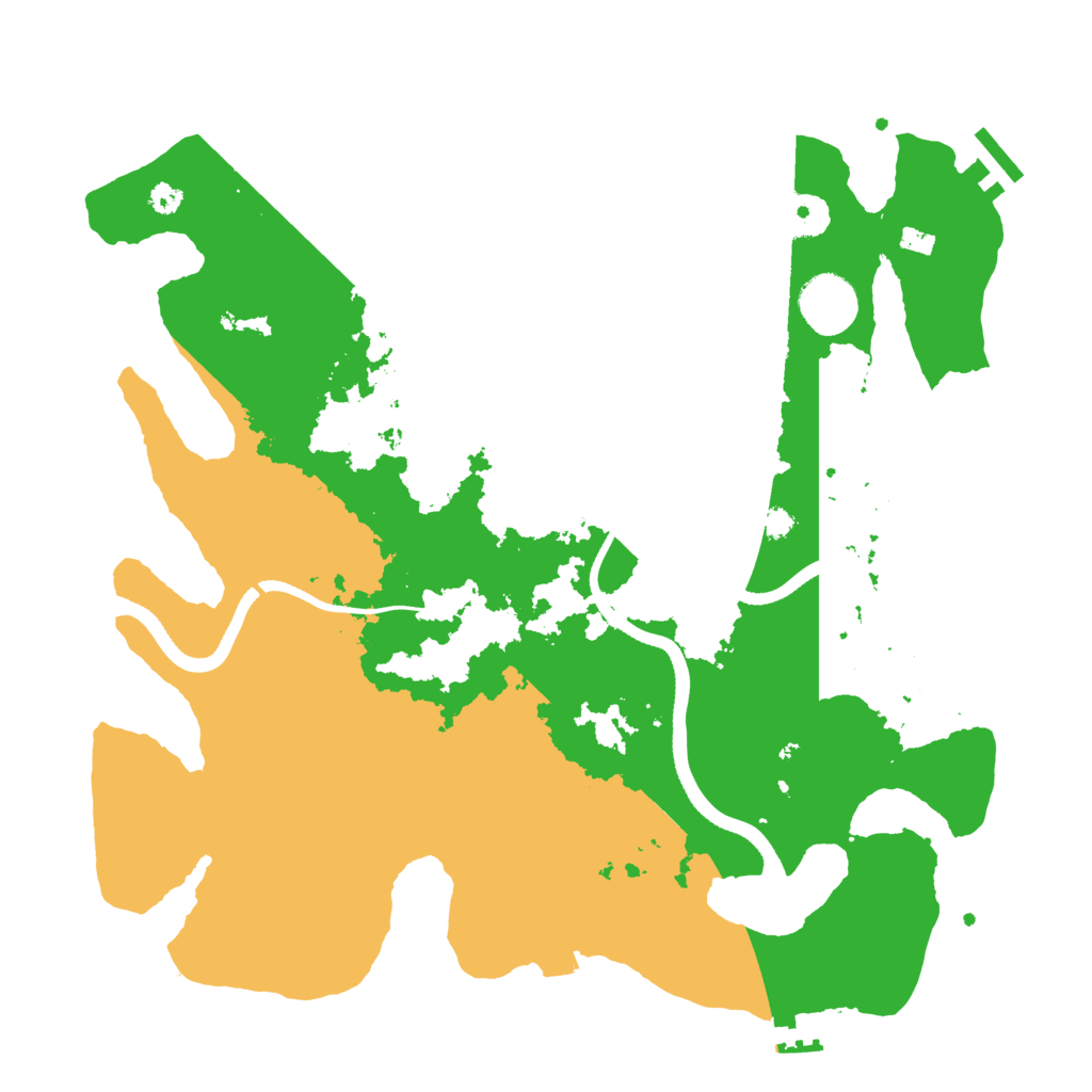 Biome Rust Map: Procedural Map, Size: 3500, Seed: 22497