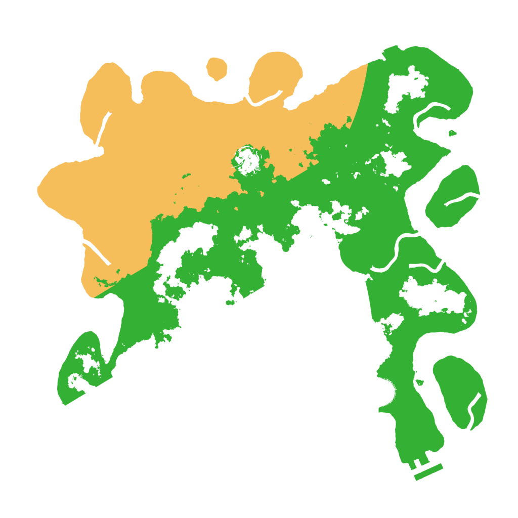 Biome Rust Map: Procedural Map, Size: 3500, Seed: 450764