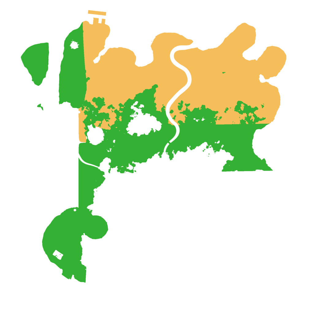 Biome Rust Map: Procedural Map, Size: 3500, Seed: 449956