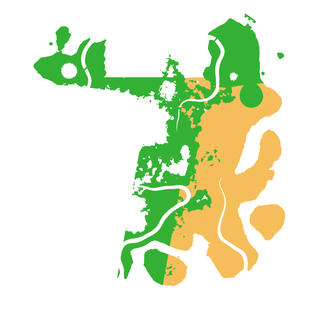 Biome Rust Map: Procedural Map, Size: 3500, Seed: 239484