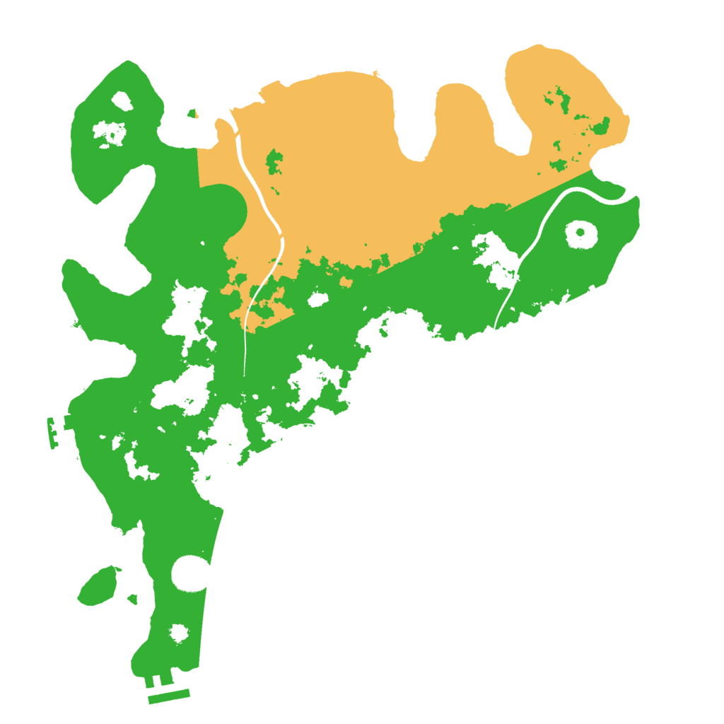 Biome Rust Map: Procedural Map, Size: 3500, Seed: 916107