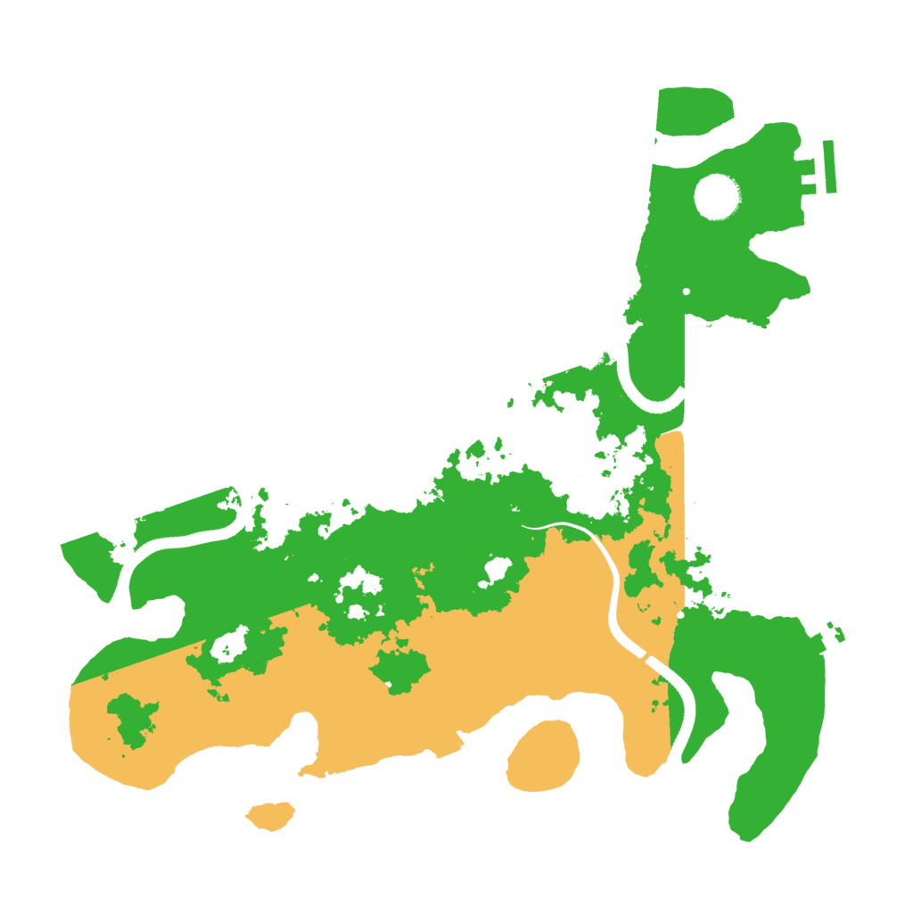 Biome Rust Map: Procedural Map, Size: 3500, Seed: 945036