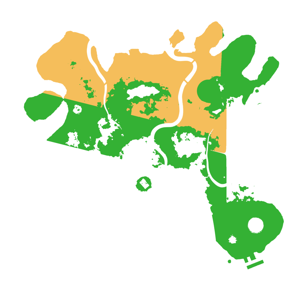 Biome Rust Map: Procedural Map, Size: 3500, Seed: 203039