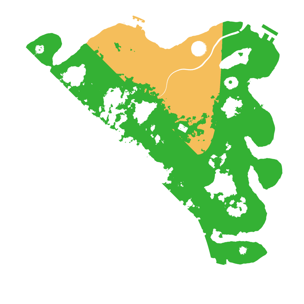 Biome Rust Map: Procedural Map, Size: 3500, Seed: 626537