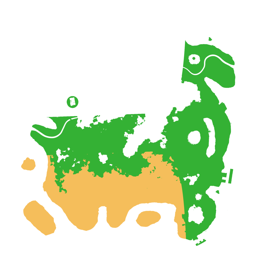 Biome Rust Map: Procedural Map, Size: 3500, Seed: 939417