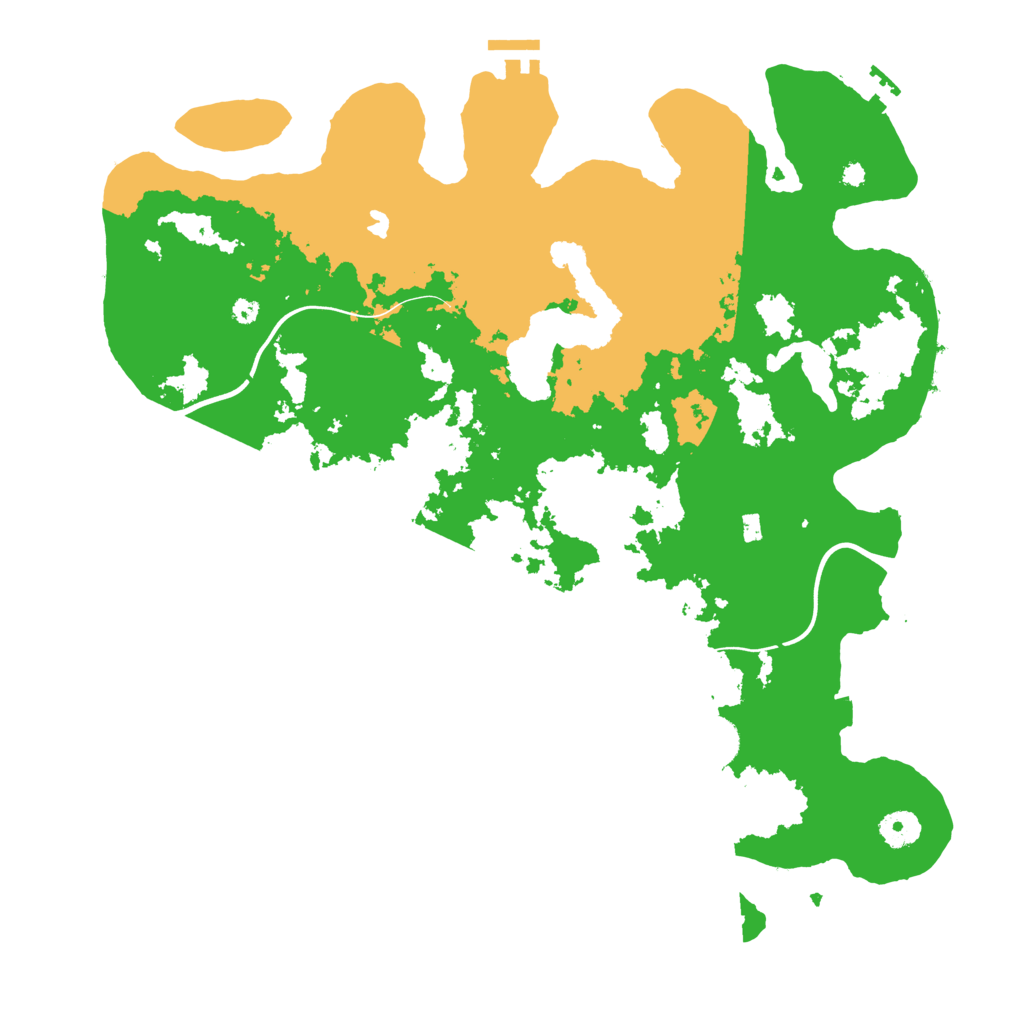 Biome Rust Map: Procedural Map, Size: 4000, Seed: 43587