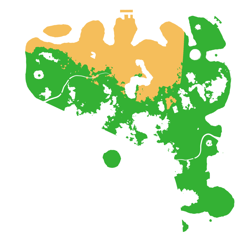 Biome Rust Map: Procedural Map, Size: 4000, Seed: 43587