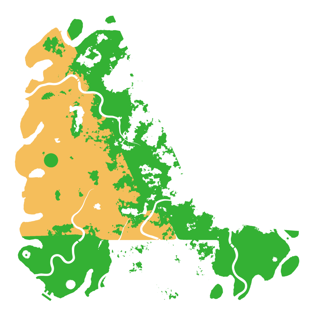 Biome Rust Map: Procedural Map, Size: 6000, Seed: 222133348