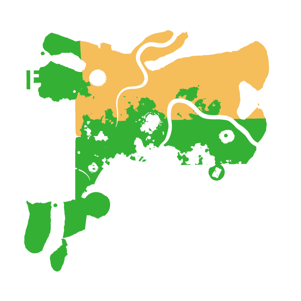 Biome Rust Map: Procedural Map, Size: 3200, Seed: 2106177