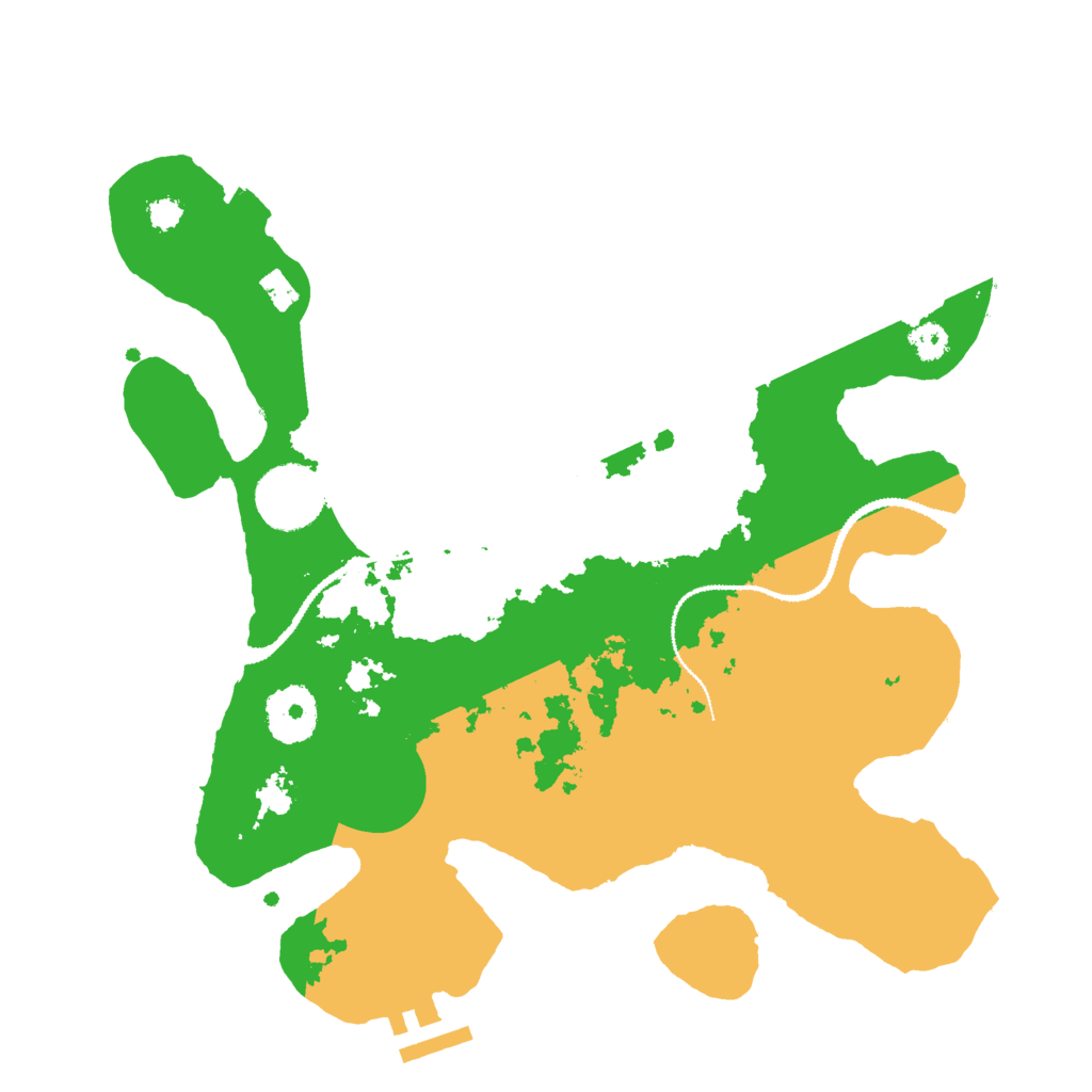 Biome Rust Map: Procedural Map, Size: 3000, Seed: 2417415