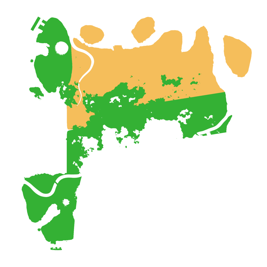 Biome Rust Map: Procedural Map, Size: 3600, Seed: 40321