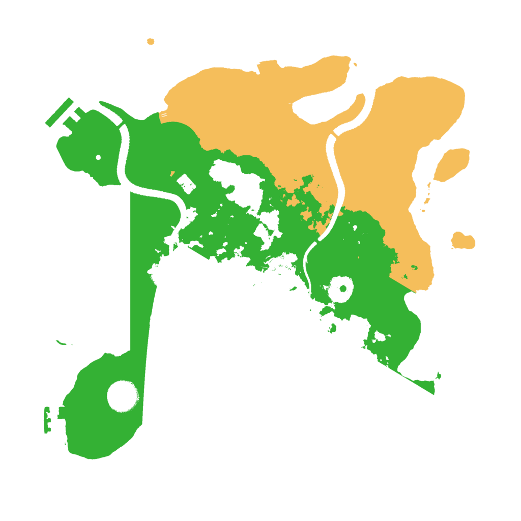 Biome Rust Map: Procedural Map, Size: 3000, Seed: 427792697
