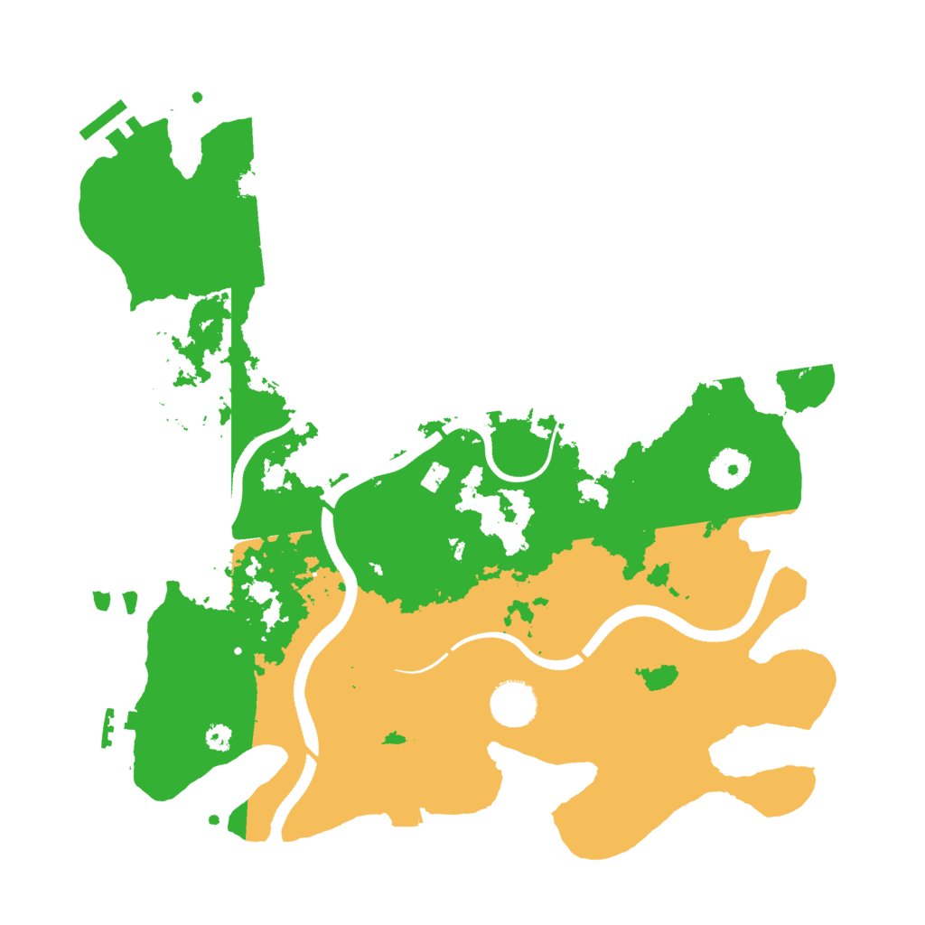 Biome Rust Map: Procedural Map, Size: 3500, Seed: 115544