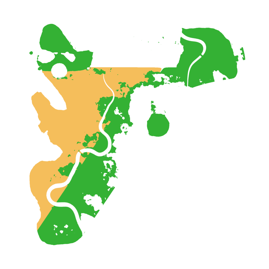 Biome Rust Map: Procedural Map, Size: 3200, Seed: 4475485